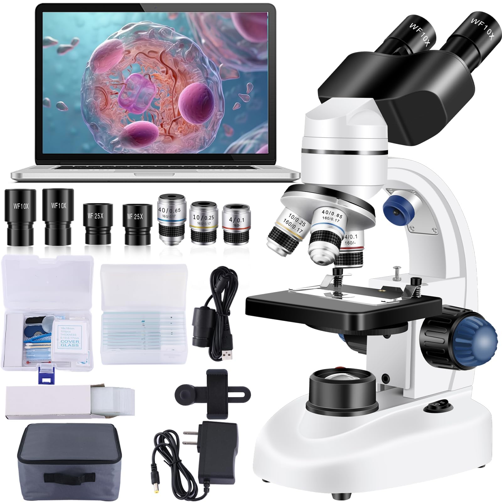 Amazon.com: Woehrsh Microscope for Adults WF10x and WF25x